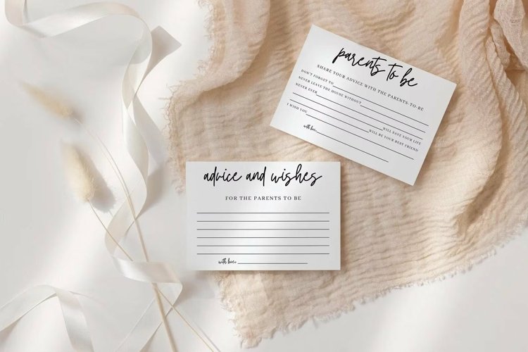 3 Advice for Parents To Be Cards Template