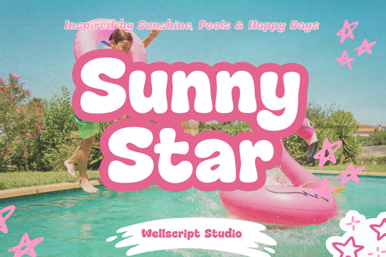 Sunny Star - Summer Display Font example image 1