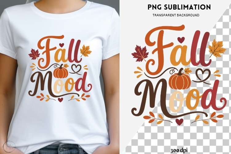 Autumn phrase png design for T-shirts