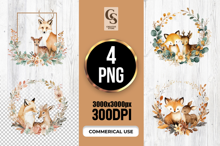 Woodland Animals Clipart