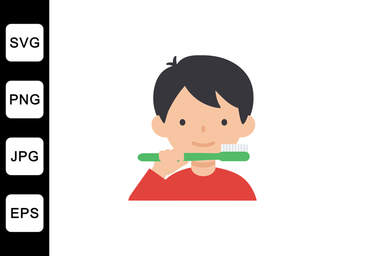 Brushing Teeth Clipart Image 6