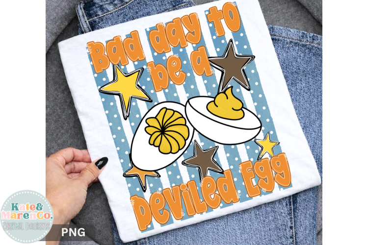 It's a Bad Day to be a Deviled Egg PNG | Funny Thanksgiving example image 1