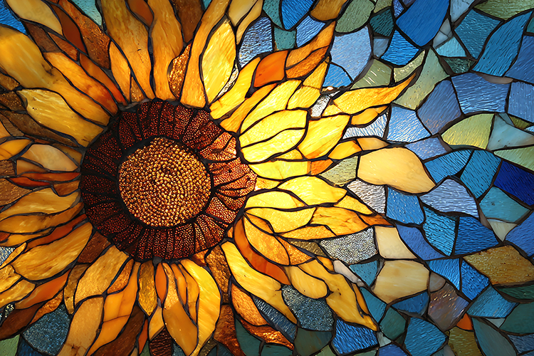 Stained Glass Texture Image 13