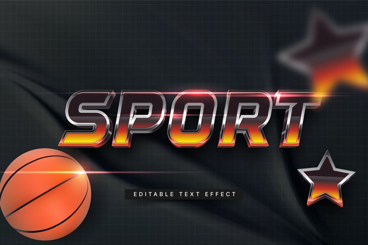 Editable Text Effect for Illustrator. Vector Graphic styles example image 1