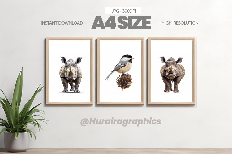Animal Wall Art - 03 Variations example image 1