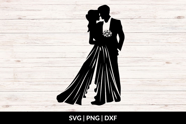 Wedding Clipart Black and White Image 6