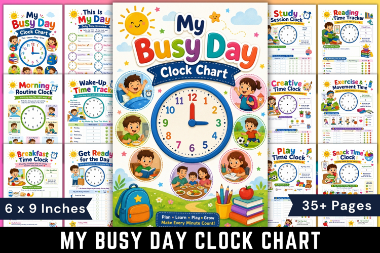My Busy Day Clock Chart