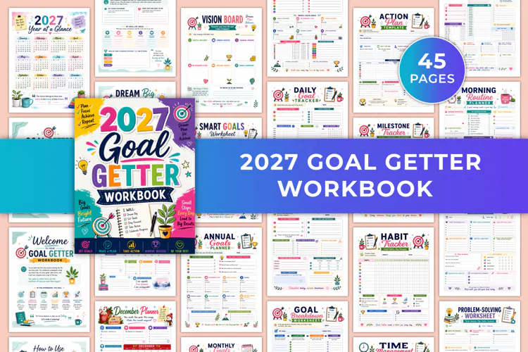 2027 Goal Getter Workbook Kdp interiors