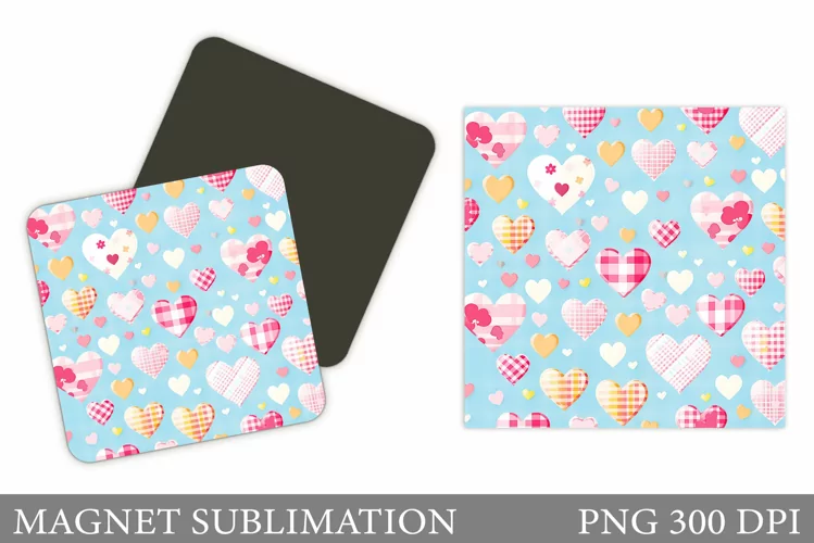 Valentines Hearts Magnet. Hearts Magnet Sublimation