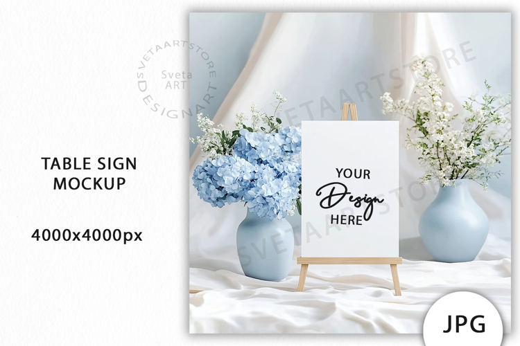 Table Sign Blue Mockup JPG