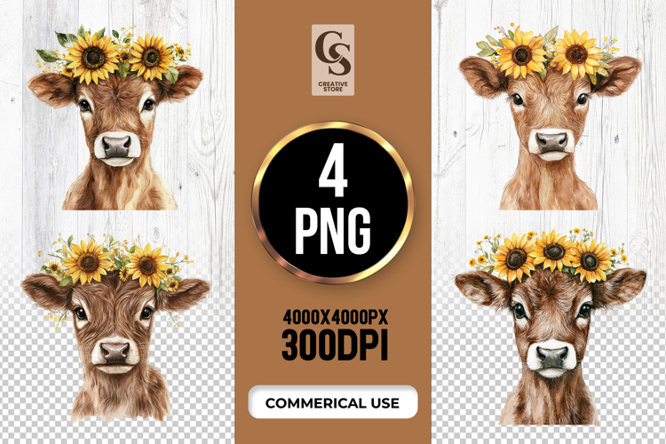 Cow Head Clipart Image 2