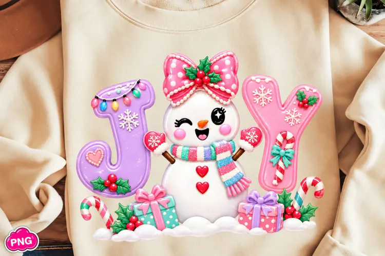 Joy PNG, Merry Christmas Faux PNG, trending Christmas PNG