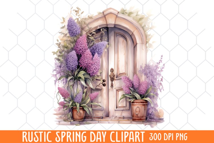 Rustic Spring Clipart, Spring Clipart example image 1