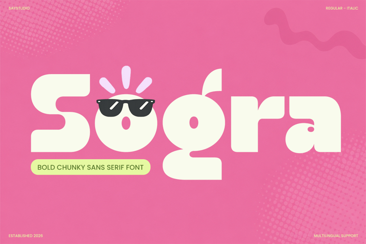 Sogra Bold Food Packaging Font