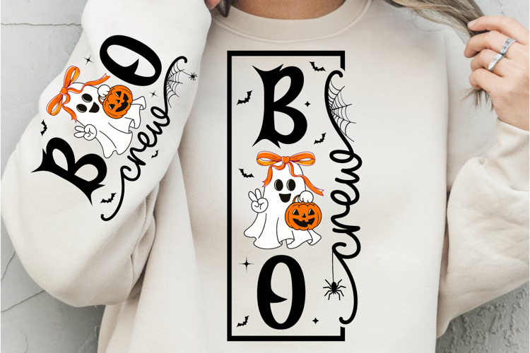 Boo Crew PNG, Halloween PNG, Halloween Sign, Boo Ghost PNG
