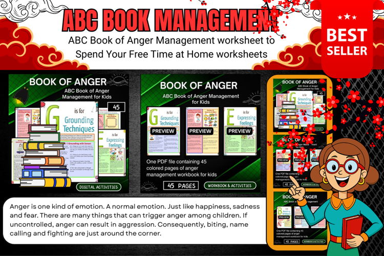 ABC Book of Anger Management for Kids Worksheets activities