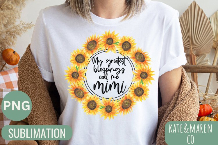 My Greatest Blessings Call Me Mimi PNG | Mimi Flower PNG