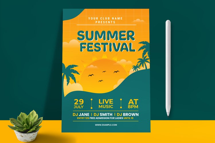 Summer Party Flyer example image 1