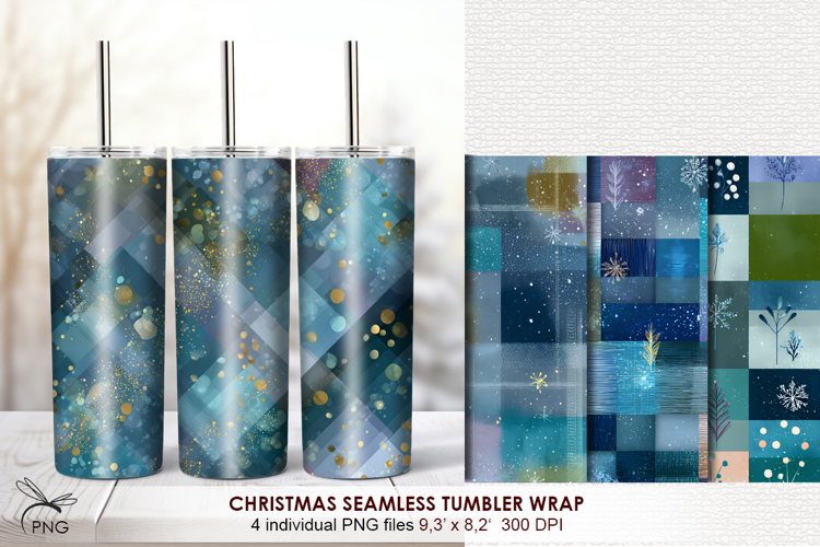 Tumbler Sublimation Design PNG - 4 Variations