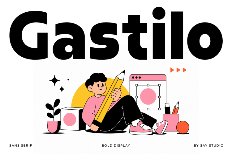 Gastilo - Bold Chunky Sans Font