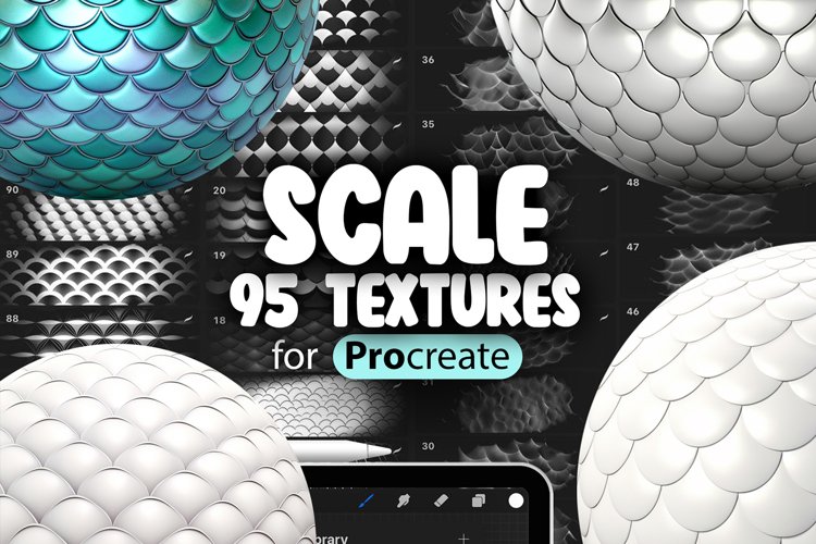 95 Procreate Scale Texture Brush