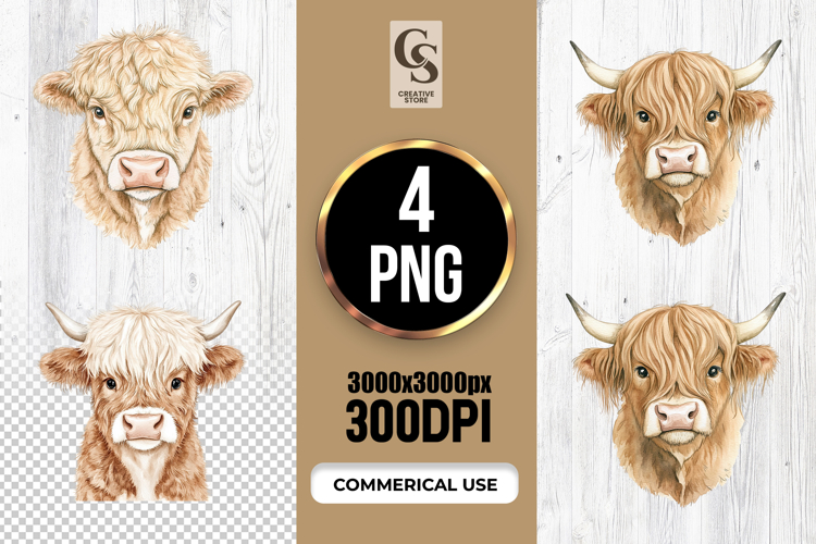 Highland Cow Clipart Image 3