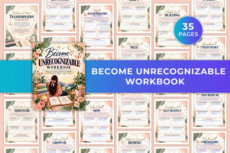 Become Unrecognizable Workbook Kdp interiors