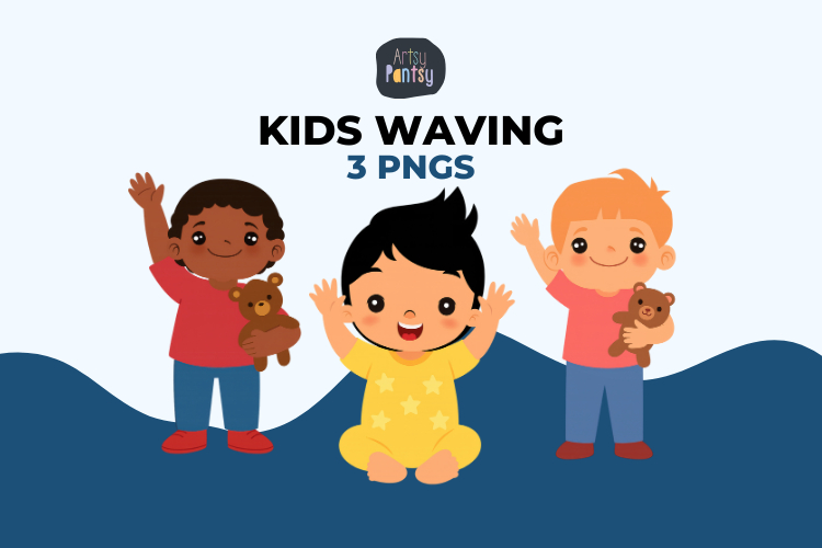 Toddler Moments Collection: Kids Waving