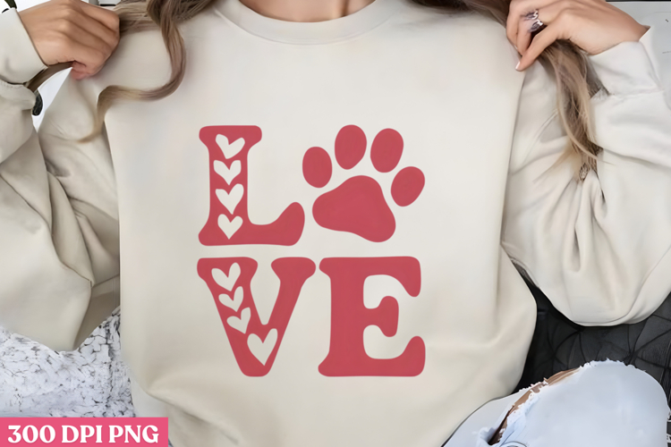 Love PNG, Valentine Dog Sublimation PN