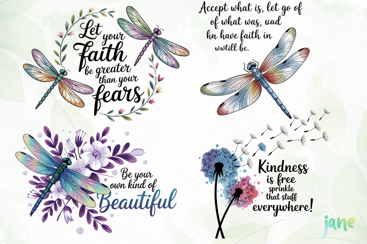 Inspirational Quotes Dragonfly PNG
