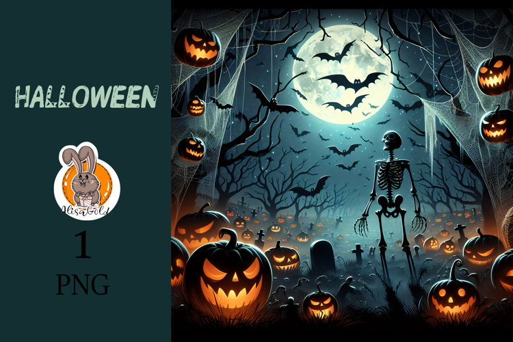 skeleton , halloween, pumpkin