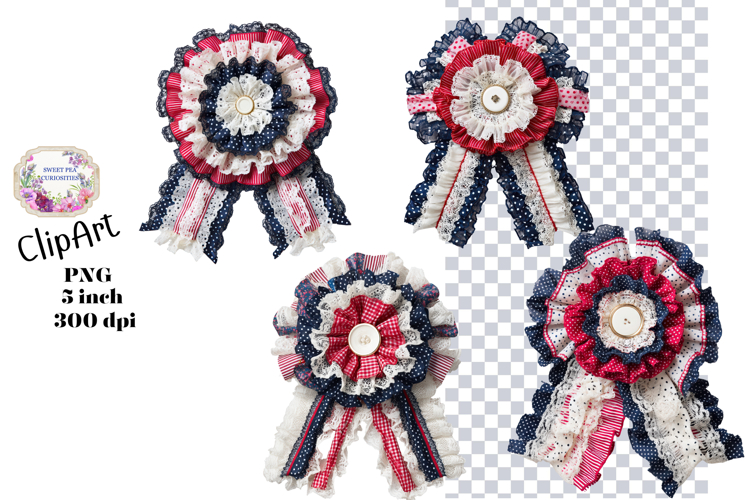 Bows, Ribbon, Lace , Clipart, Ephemera, PNG, Junk Journal