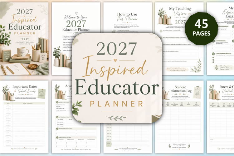 2027 Inspired Educator Planner