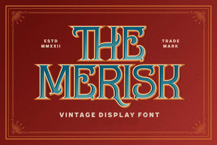 Merisk Victorian Ornamental Font