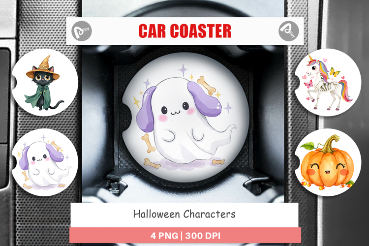 Car Coaster Halloween Characters