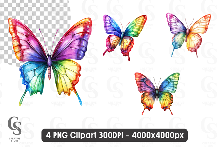 Watercolor Butterfly Clipart Image 18