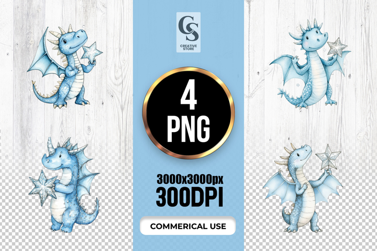 Cute Dragon Clipart Image 3