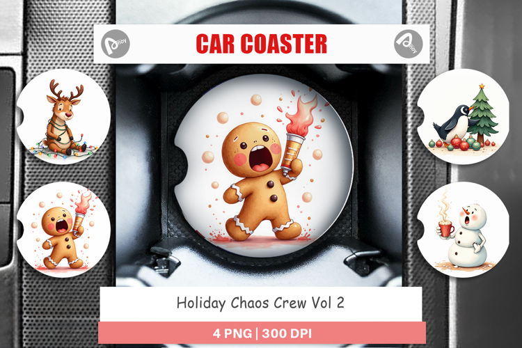 Car Coaster Holiday Chaos Crew