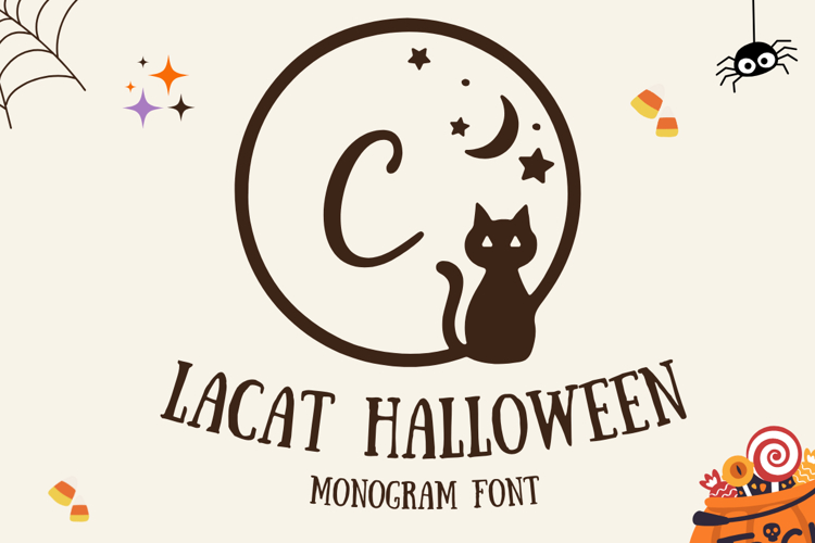 Lacat Halloween - Monogram Font