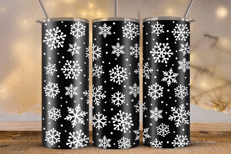 20oz Tumbler laser svg wrap|Christmas Snowflake svg