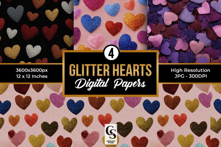 Pink Hearts Clipart Image 24
