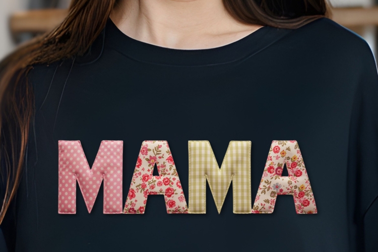 Vol. 15 Patchwork Fabric Mama - PNG