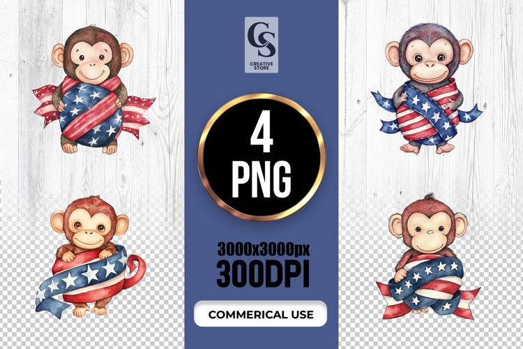 cute monkey clipart