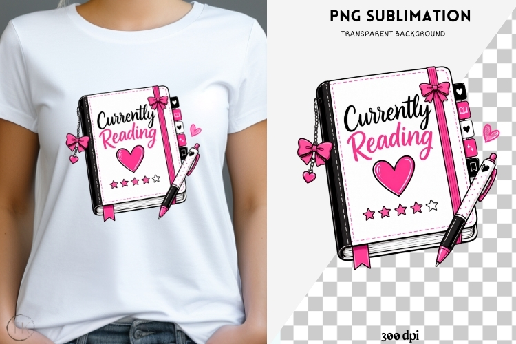 Book besties png design for T-shirts