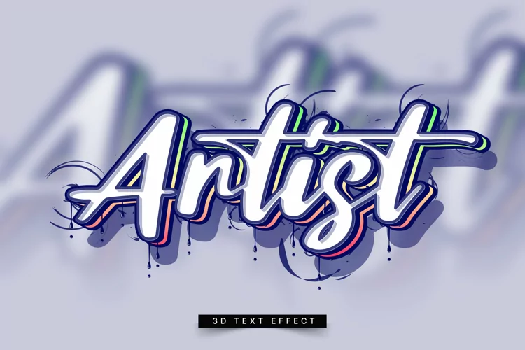 Editable Text Effect for Illustrator. Vector Graphic styles