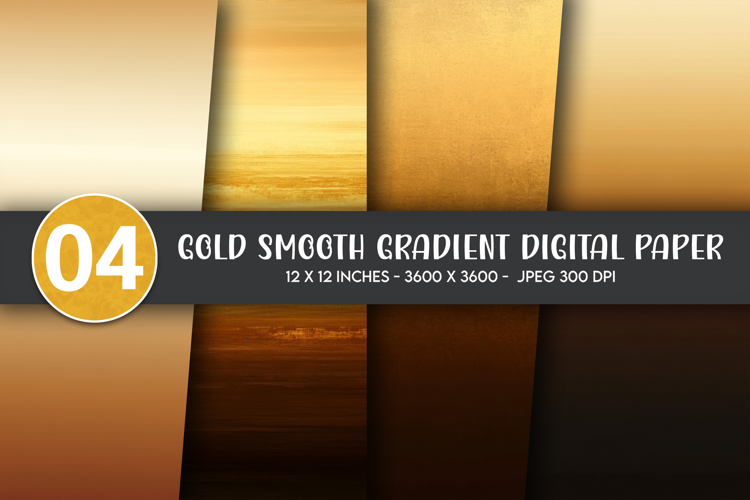 Gold Smooth Gradient Digital Paper