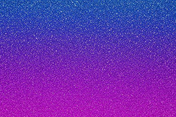 Glittery background with gradient of blue, purple & pink