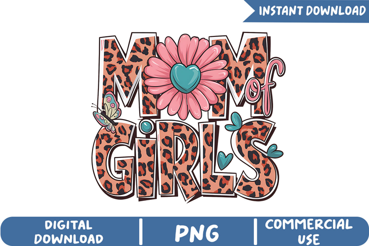 Leopard Mom Girls Sublimation, Retro Mama Png