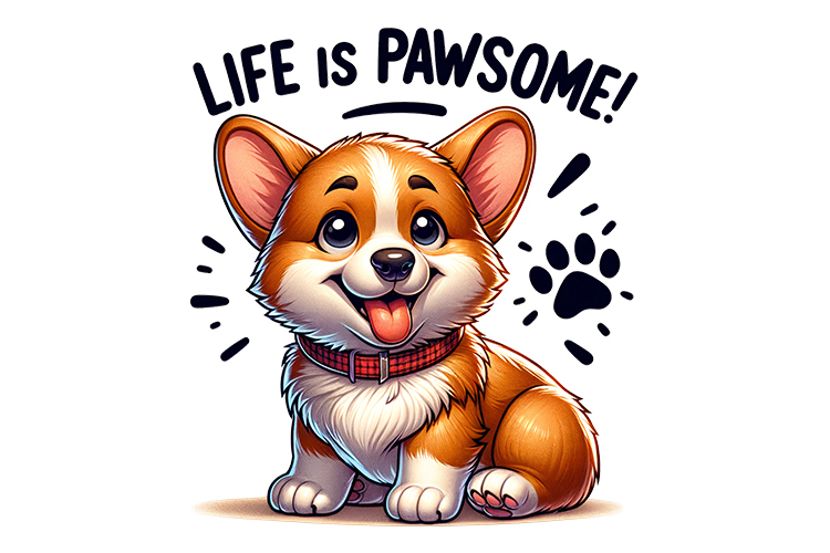 Cute Dog Clipart - PNG File