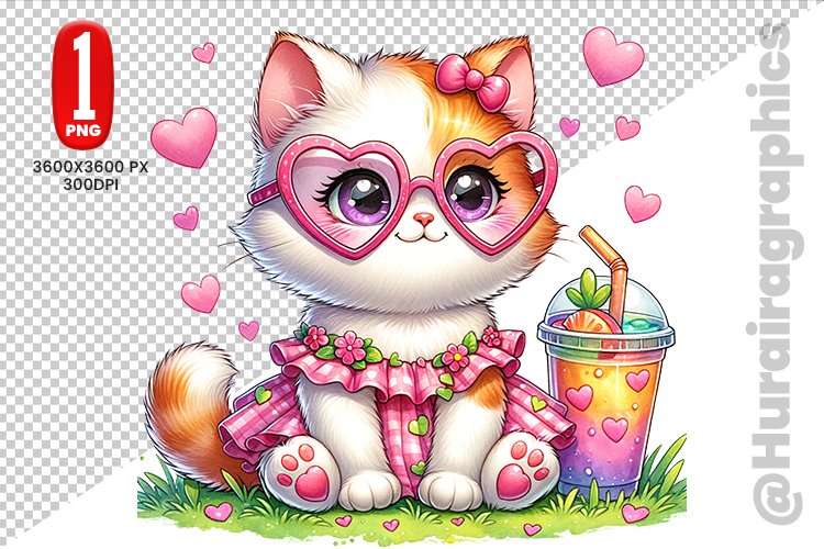 Cute Cat Clipart Image 19